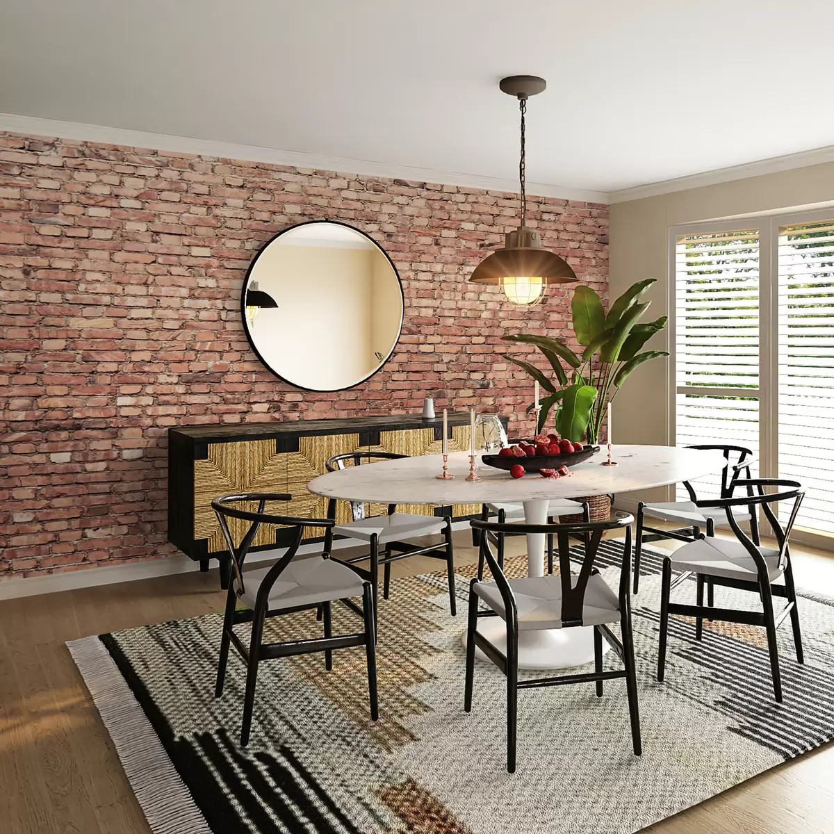 Fototapet Hnědá cihlová tapeta u53032