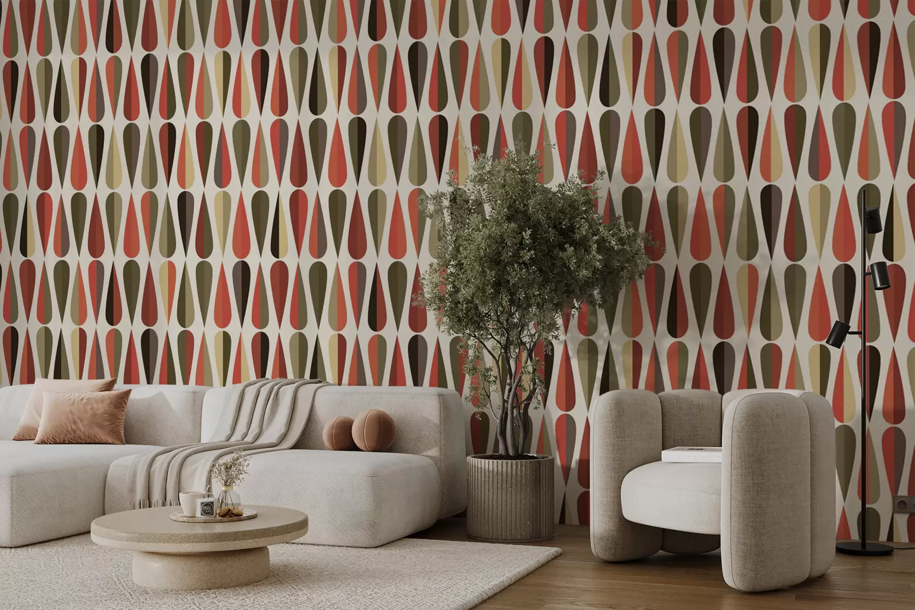 Fototapet Retro kapky 70. let u51626