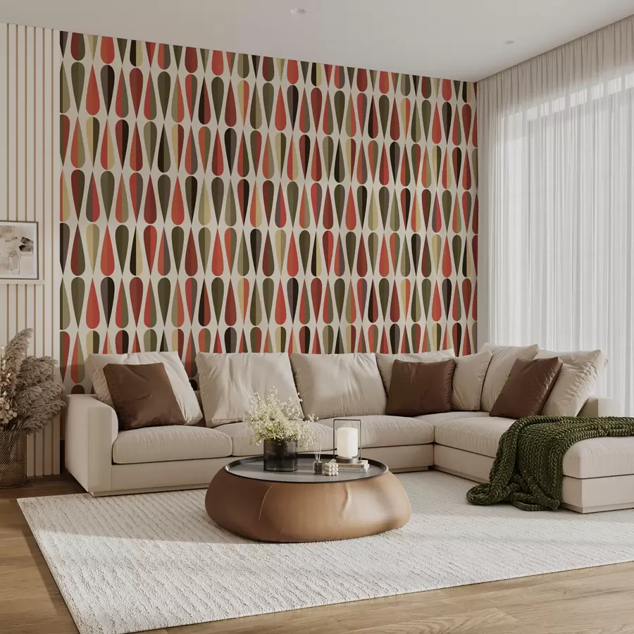 Fototapet Retro kapky 70. let u51626