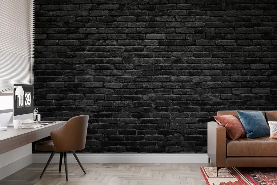 Fototapet Černá cihlová tapeta u53027