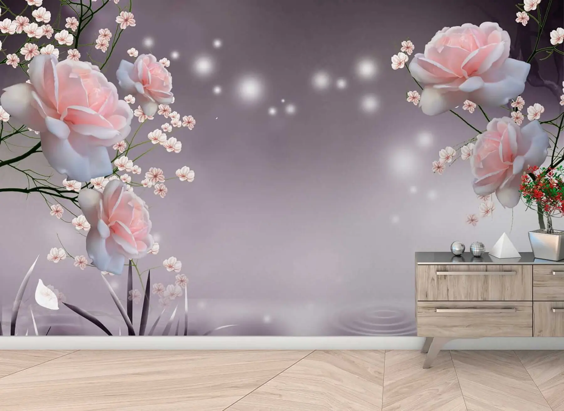 Fototapet Růže na vodní vlnky u01045