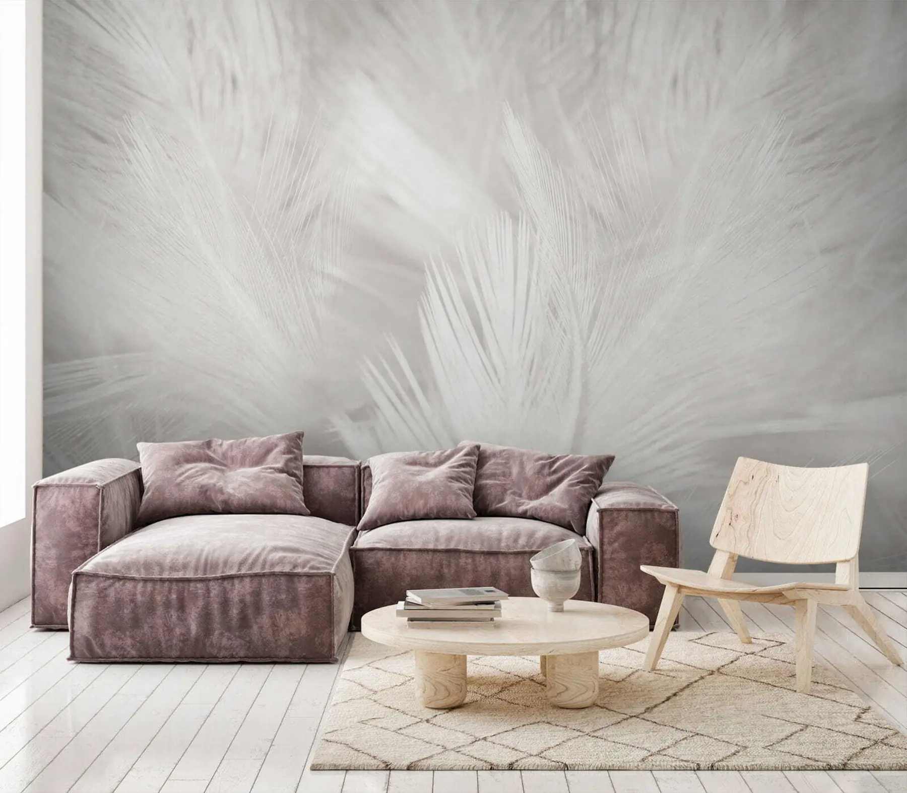 Fototapet Bílé peří u15622