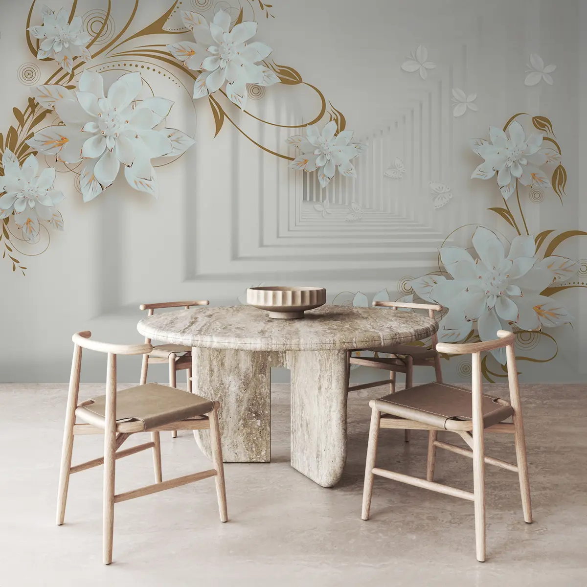 Fototapet Květiny v tunelu u21861