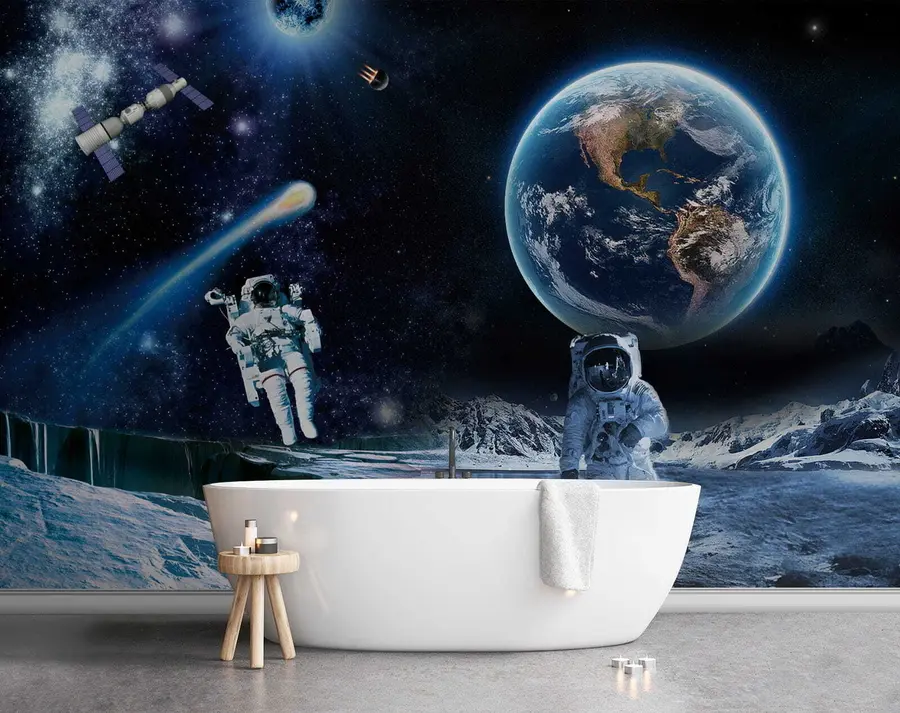 Fototapet Astronauti na Měsíci u23243