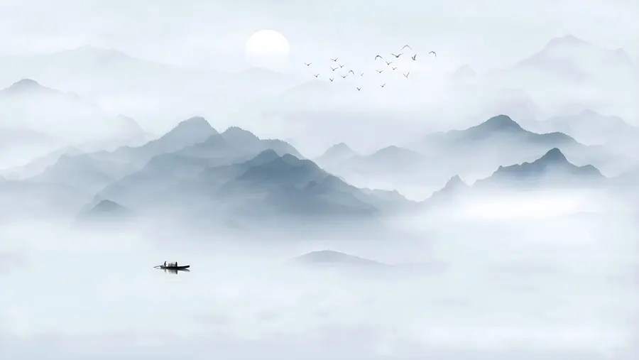 Fototapet Hory v mlze u23971