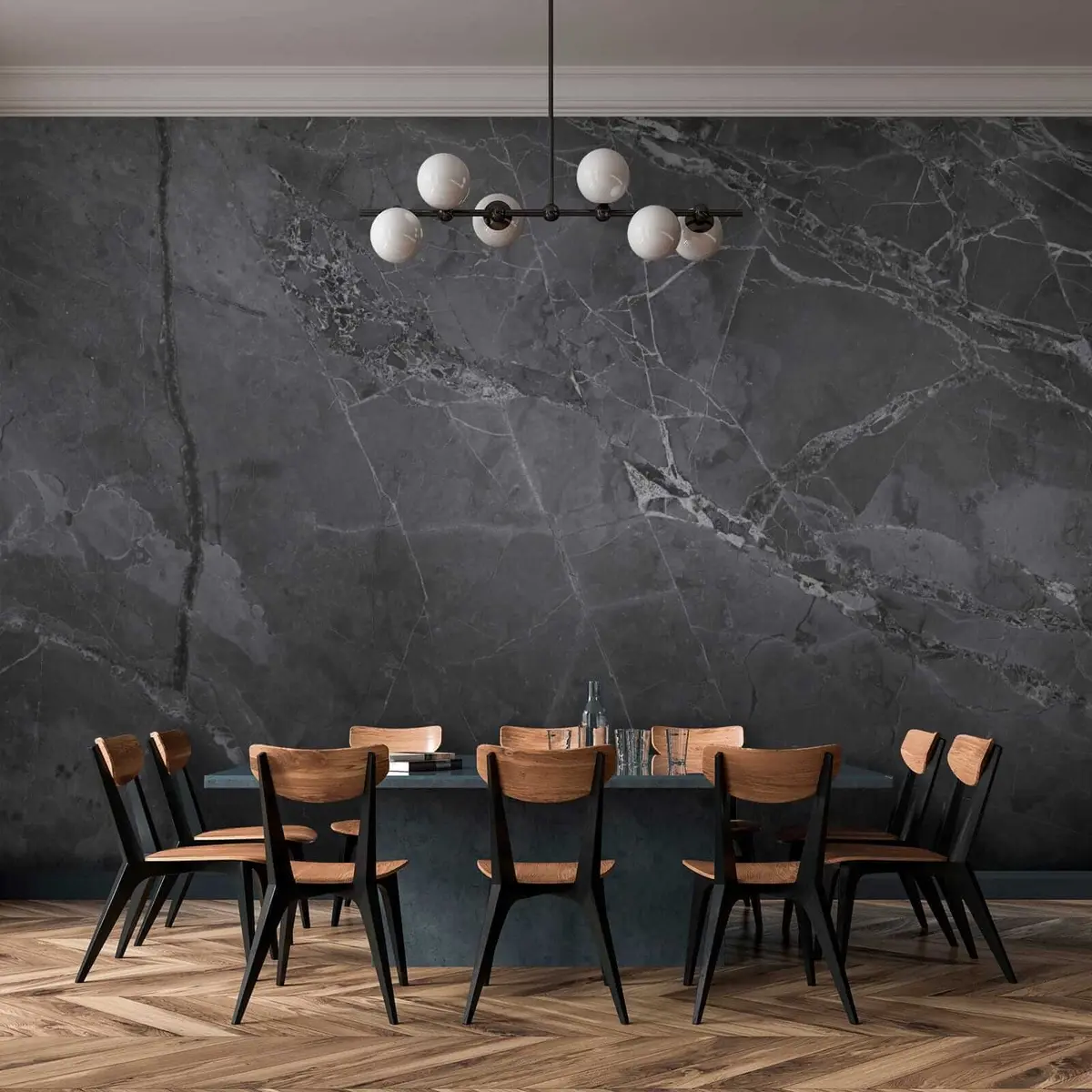 Fototapet Tmavě šedý mramor u29912