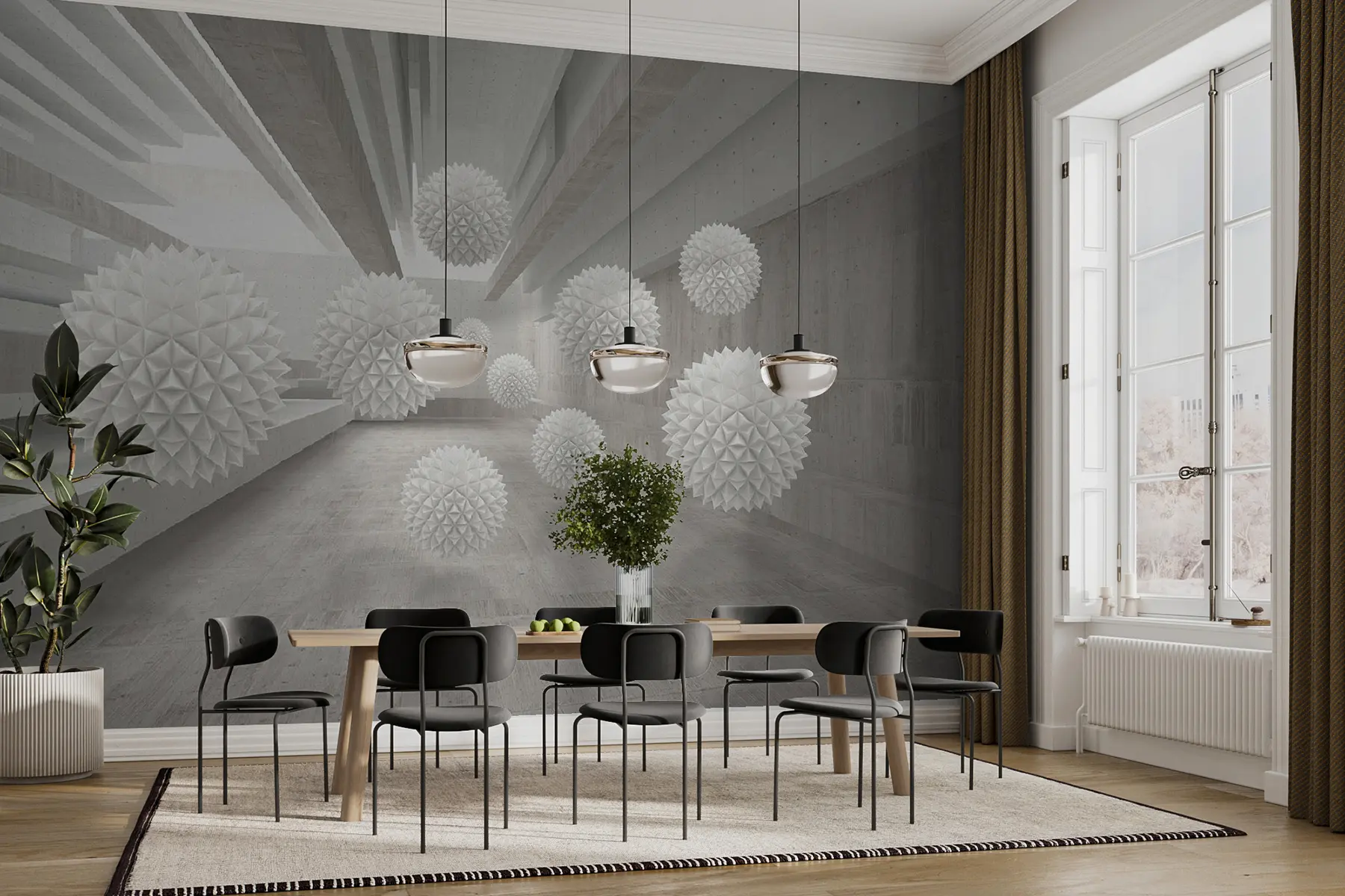 Fototapet Koule vznášející se ve vzduchu u34969