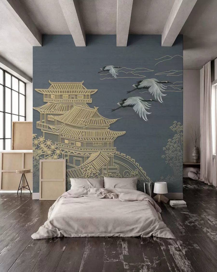 Fototapet Kresba v japonském stylu u38720