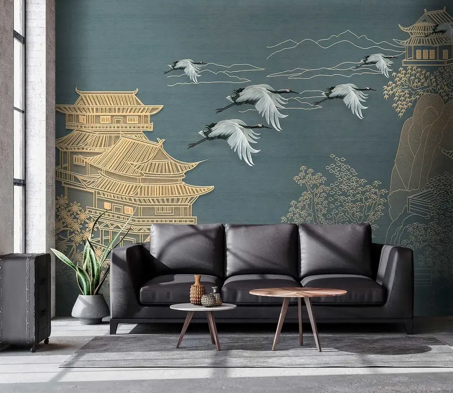 Fototapet Kresba v japonském stylu u38720