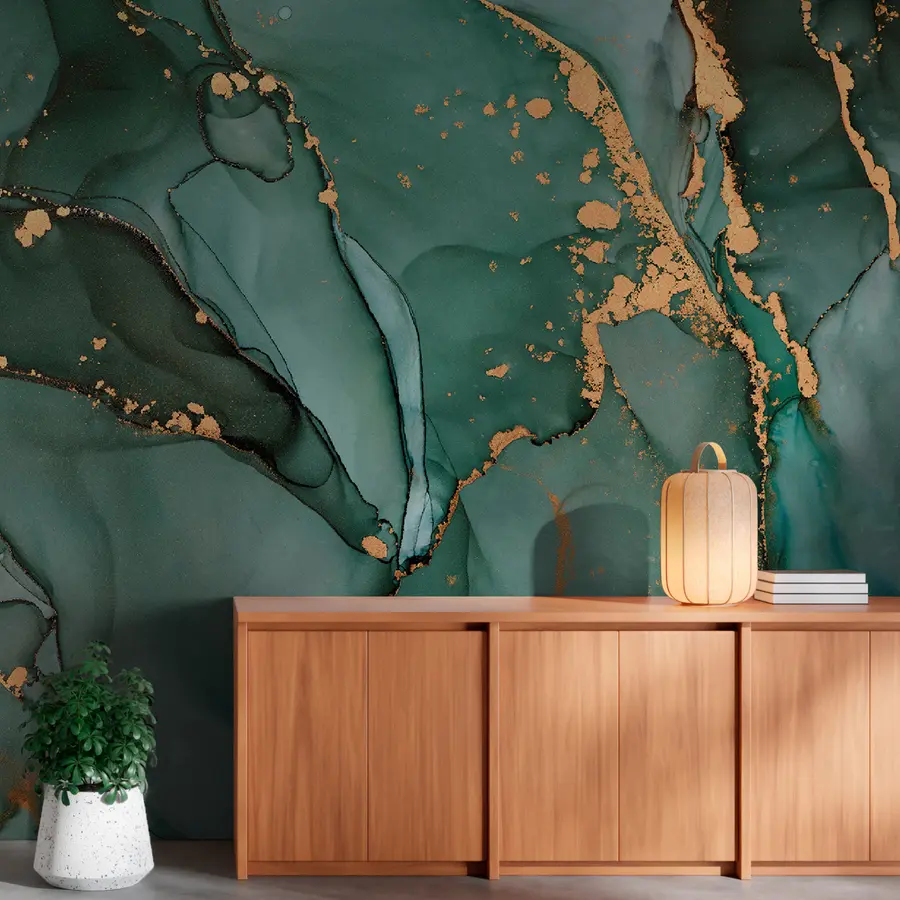 Fototapet Zelený mramor u50235