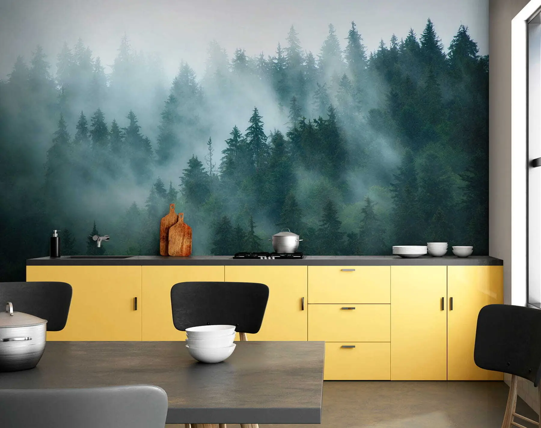 Fototapet Mlžný les u57914