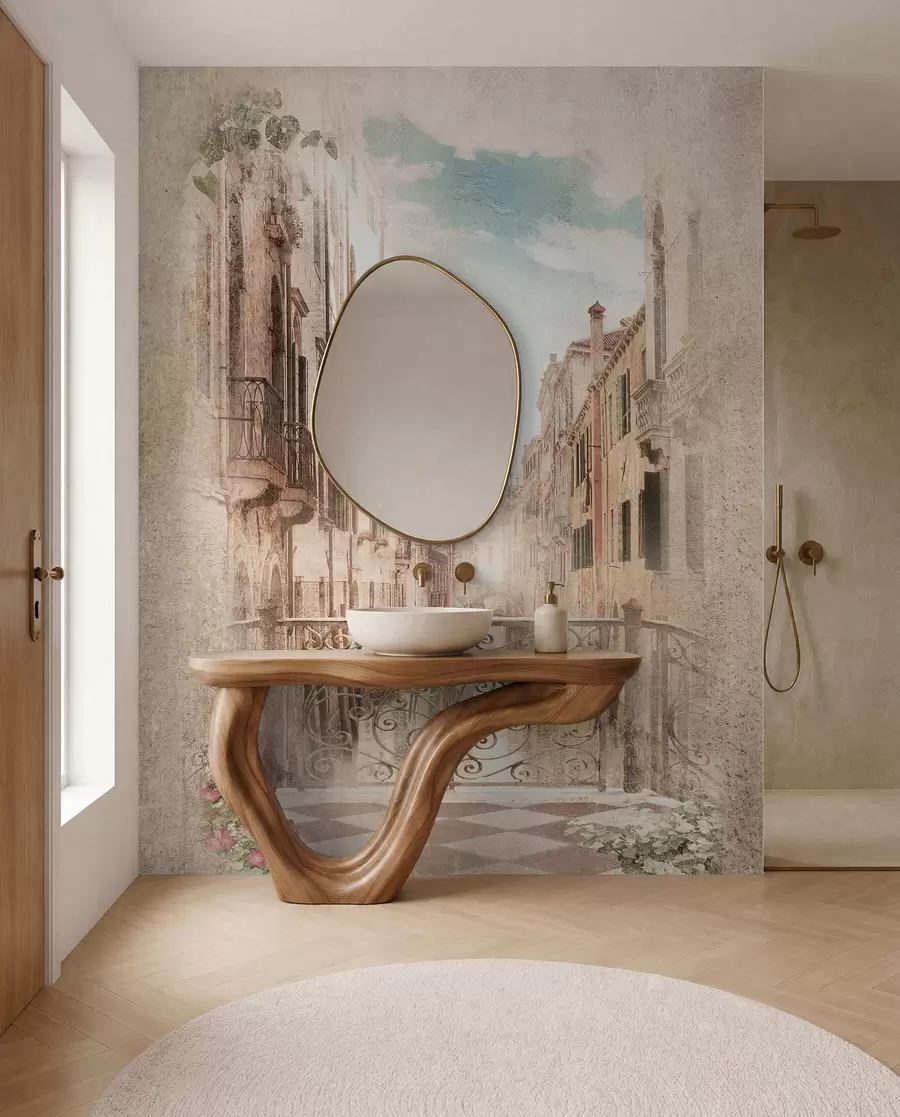 Fototapet Balkon, italská ulice u60320