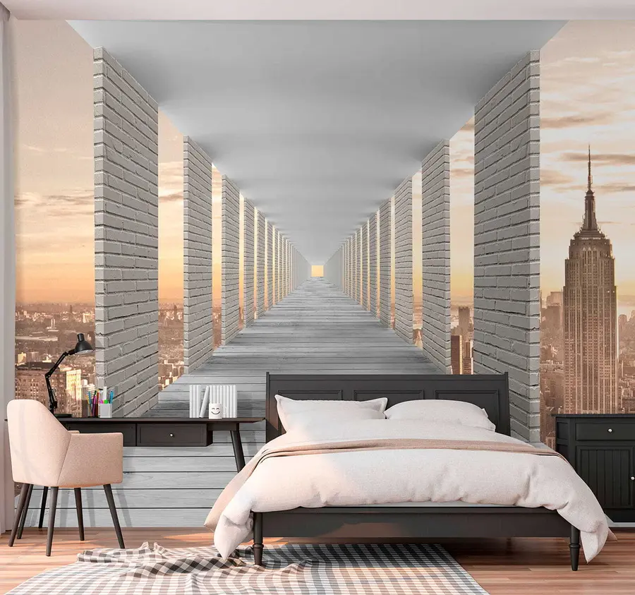 Fototapet Tunel s výhledem na New York u59788