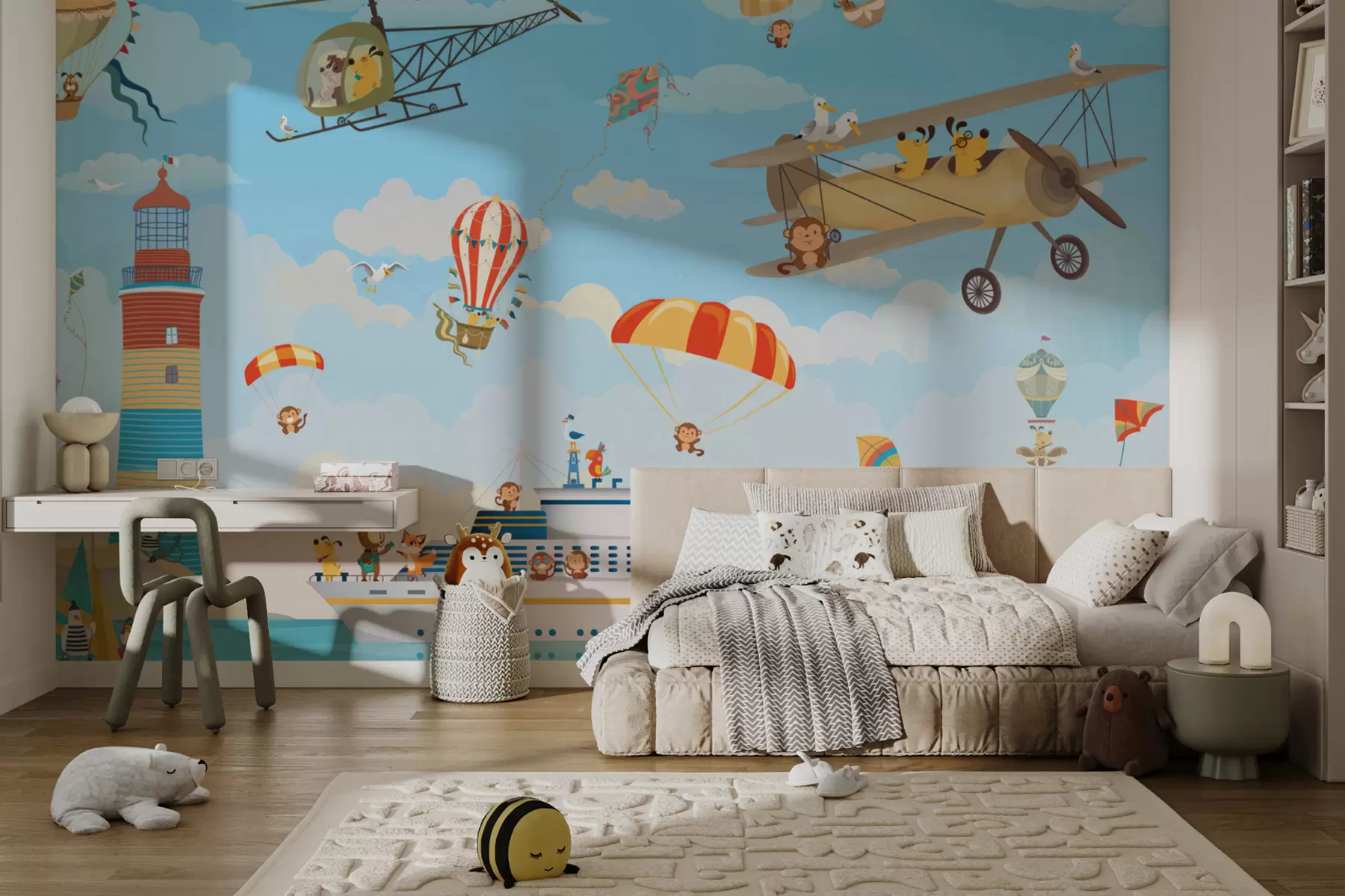 Fototapet Zvířata v přístavním městě u62422