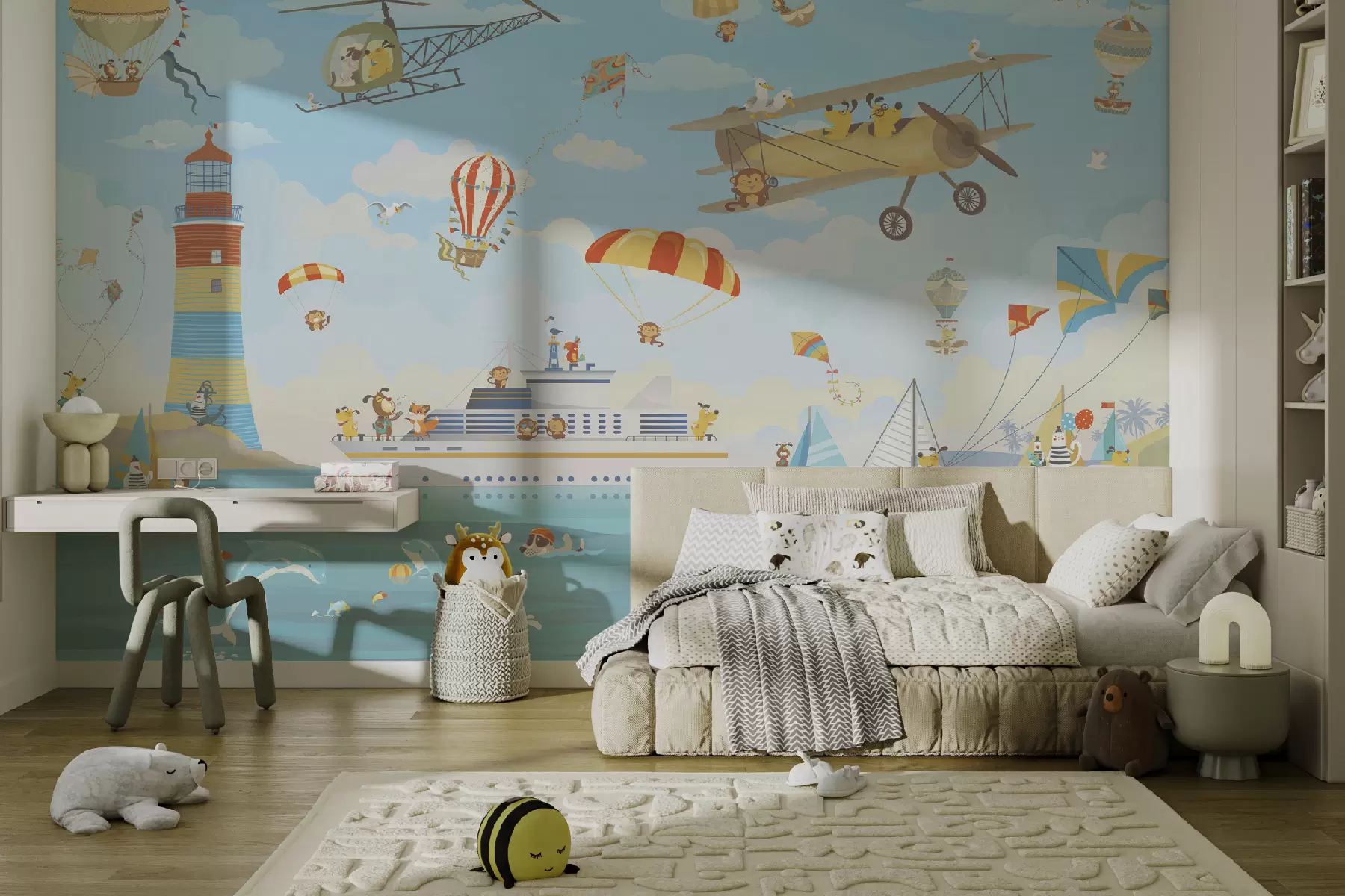 Fototapet Zvířata v přístavním městě u62422