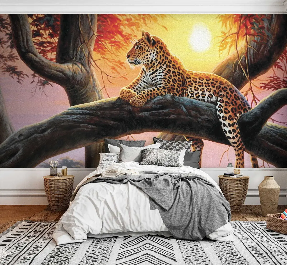 Fototapet Leopard na stromě u62925