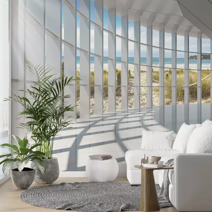Obraz 3D chodba s výhledem na moře Č. u70513