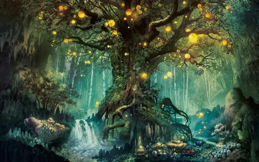 Fototapet Záře stromu u79589