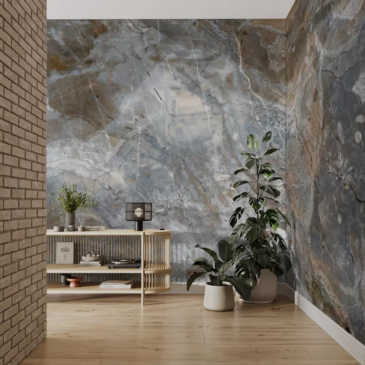 Fototapet Šedo-béžový mramor u71438