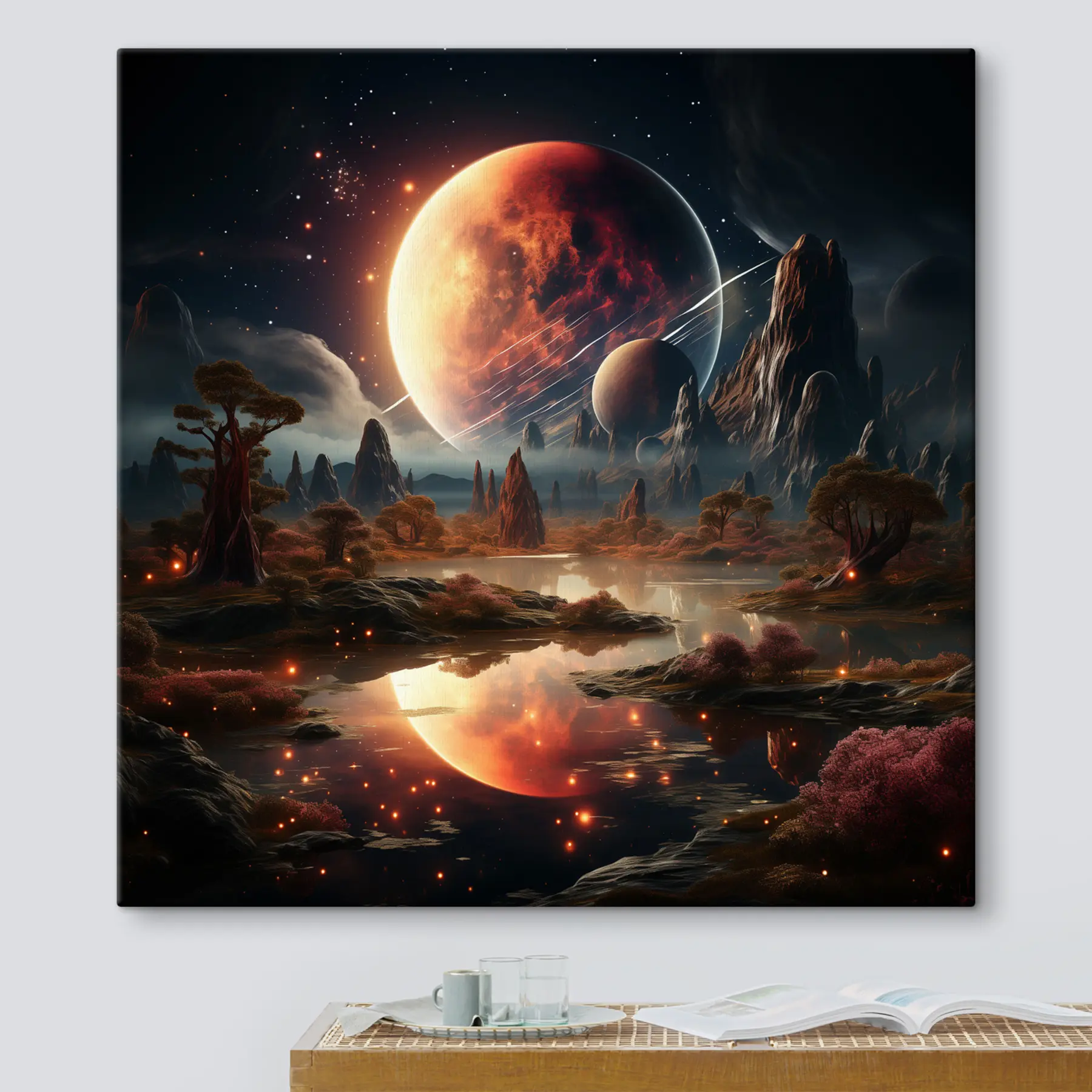 Fototapet Les ve vesmíru s37392