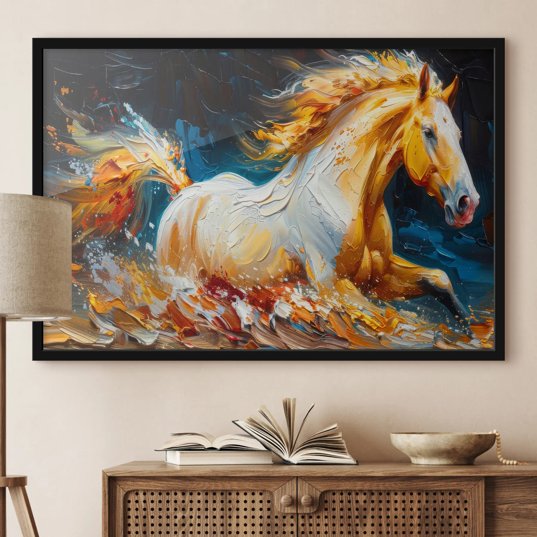 Obraz Akvarel koně Č. f37768