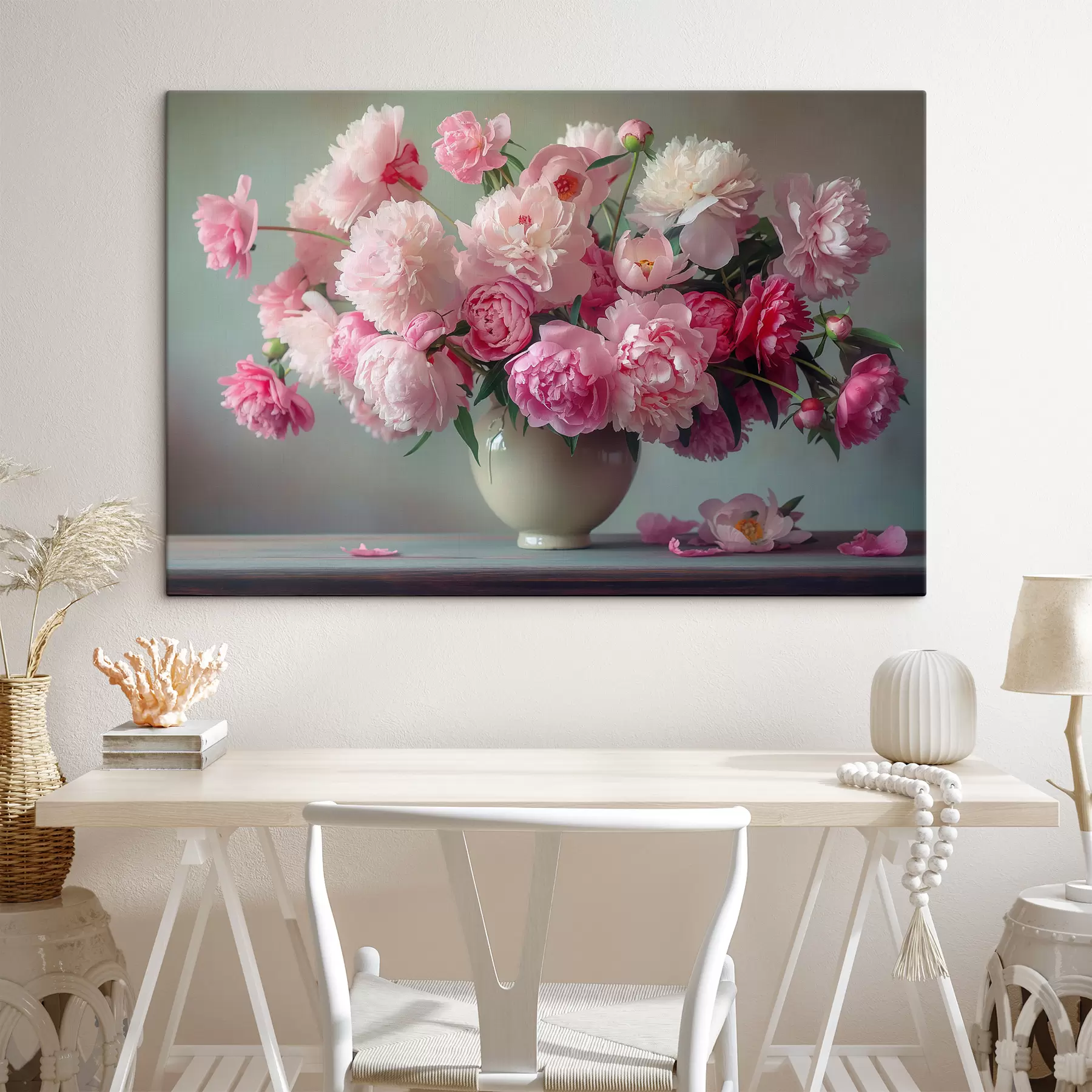 Fototapet Jemná kytice pivoněk s38458