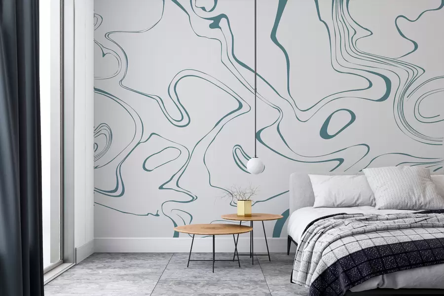 Fototapet Abstraktní pozadí s mramorovým efektem v modré barvě w00634v2