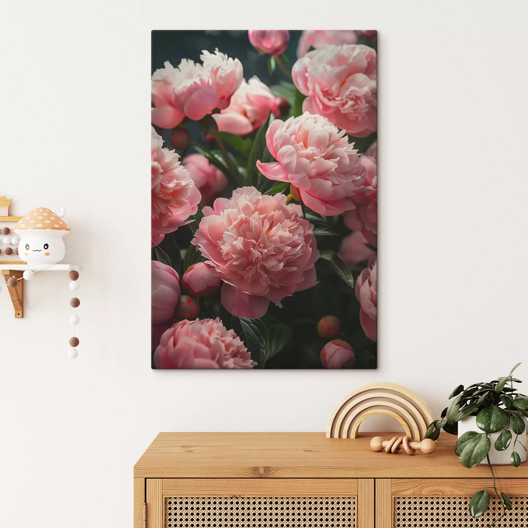 Fototapet Růžové pivoňky s38630