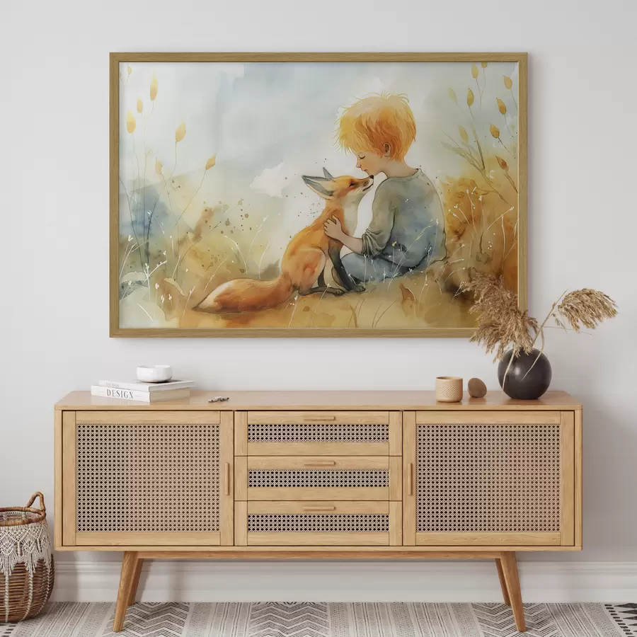 Fototapet Malý princ a liška f38790