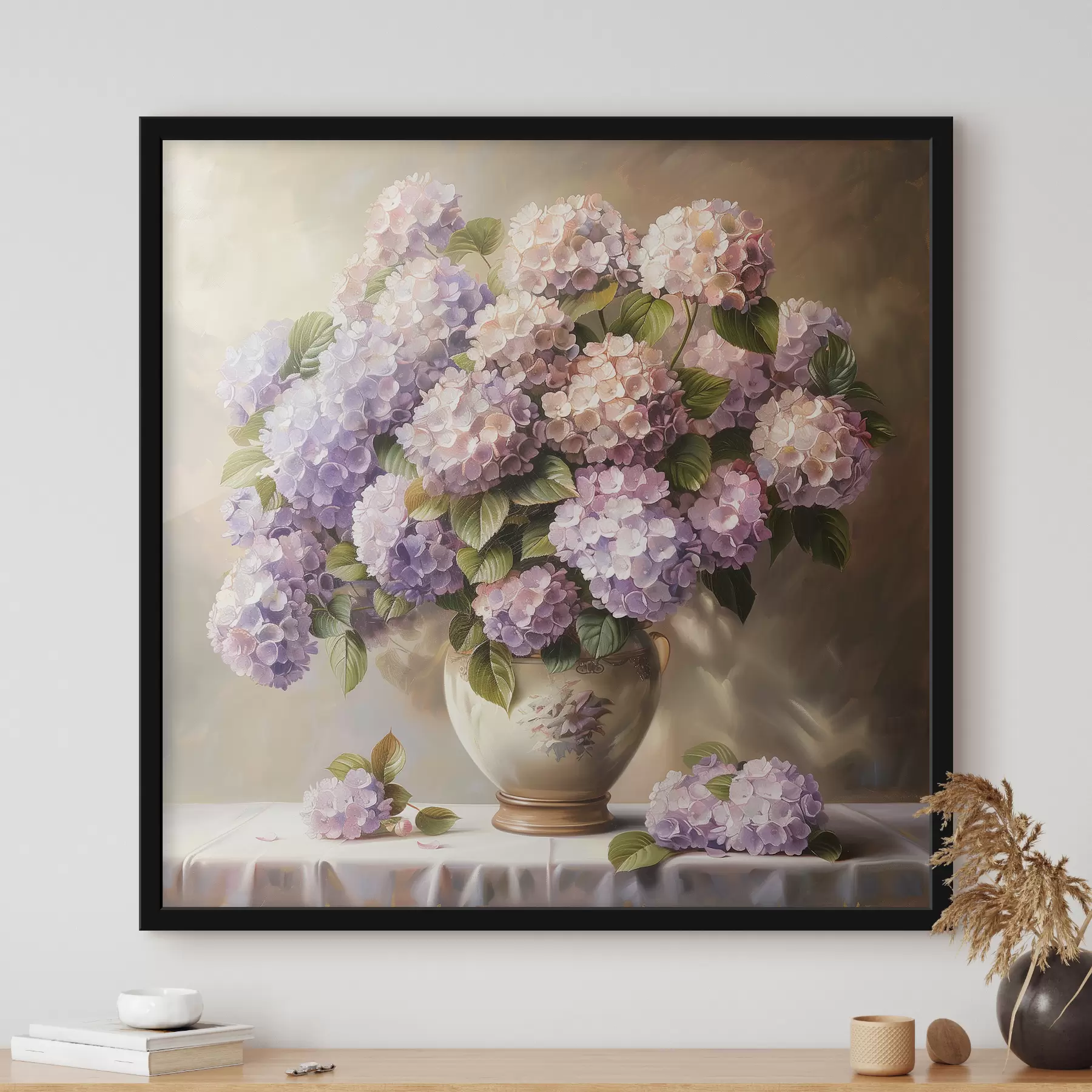 Fototapet Jemné hortenzie na stole f38710