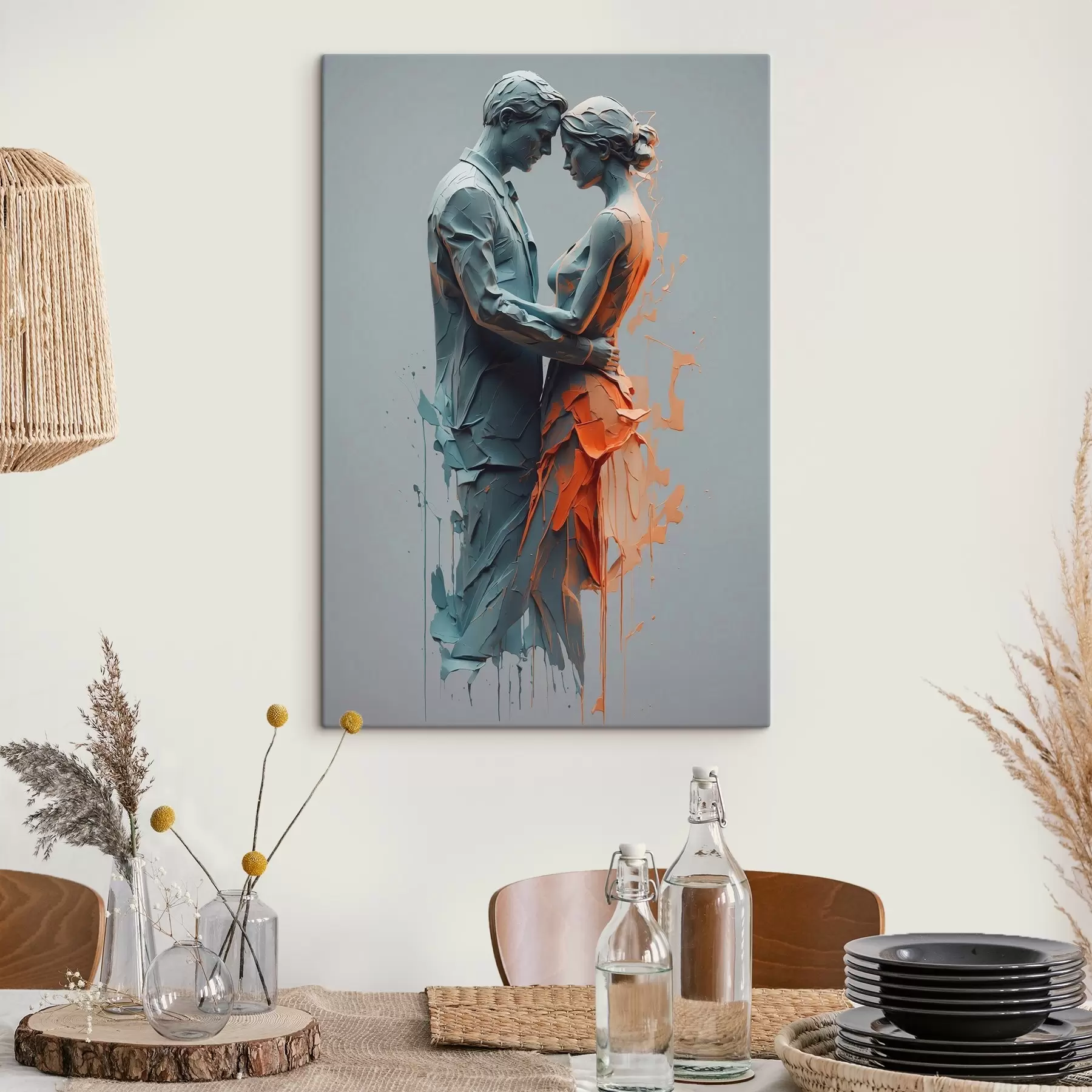 Fototapet Abstraktní pár v tanci s38851