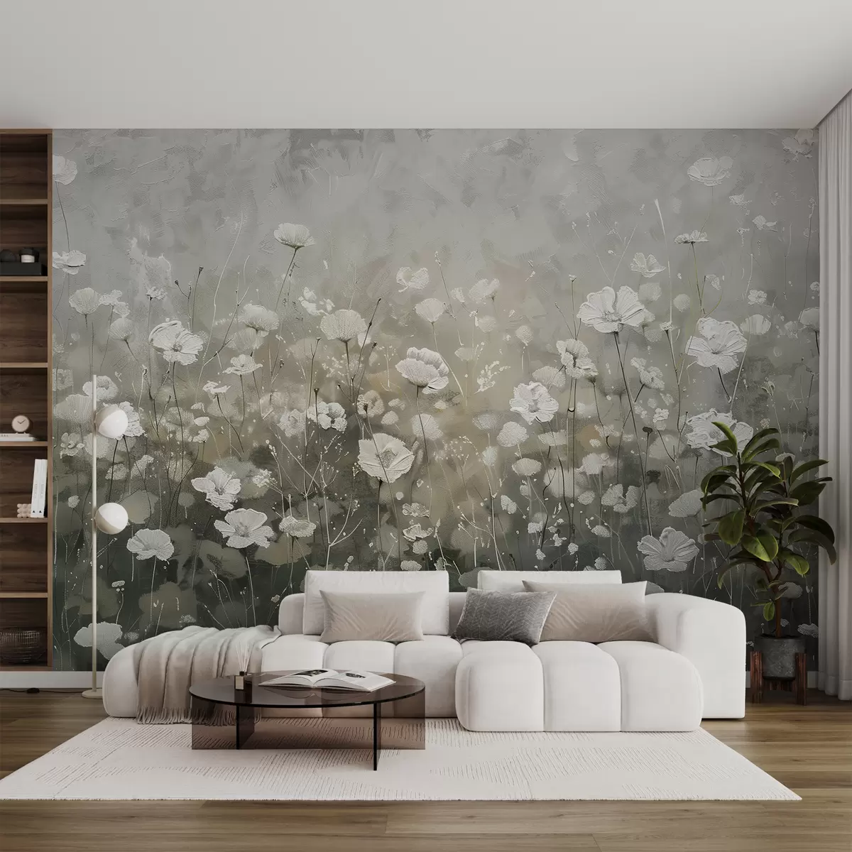 Fototapet Pole divokých květin w00871