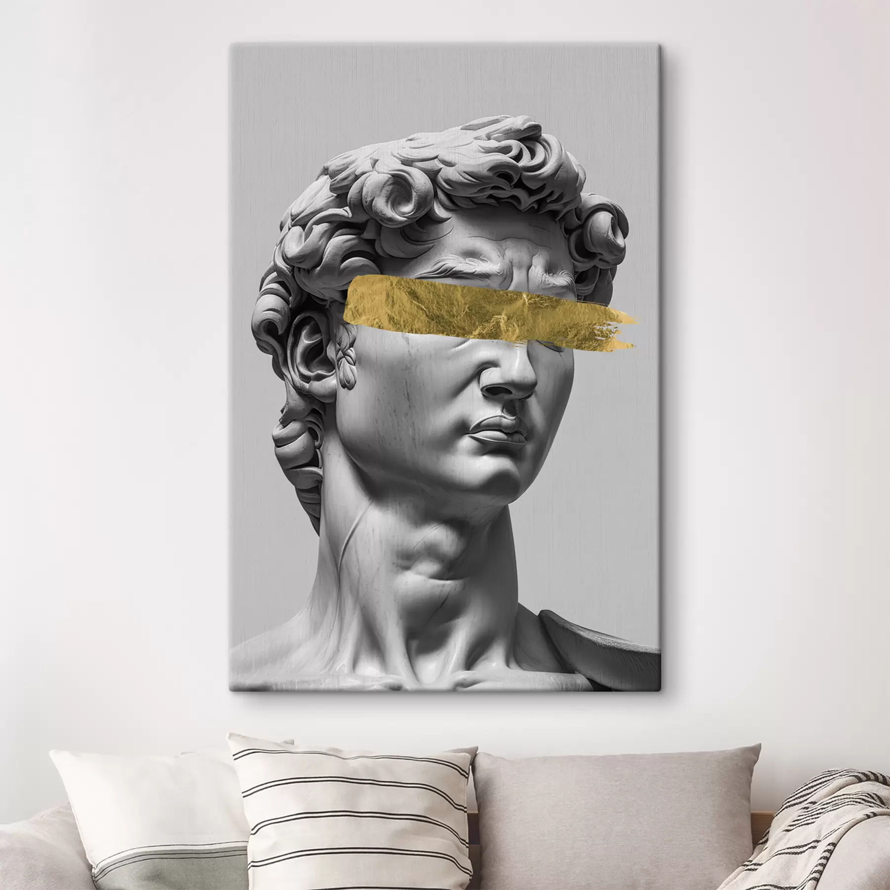 Obraz Moderní socha Davida se zavřenýma očima Č. s26129