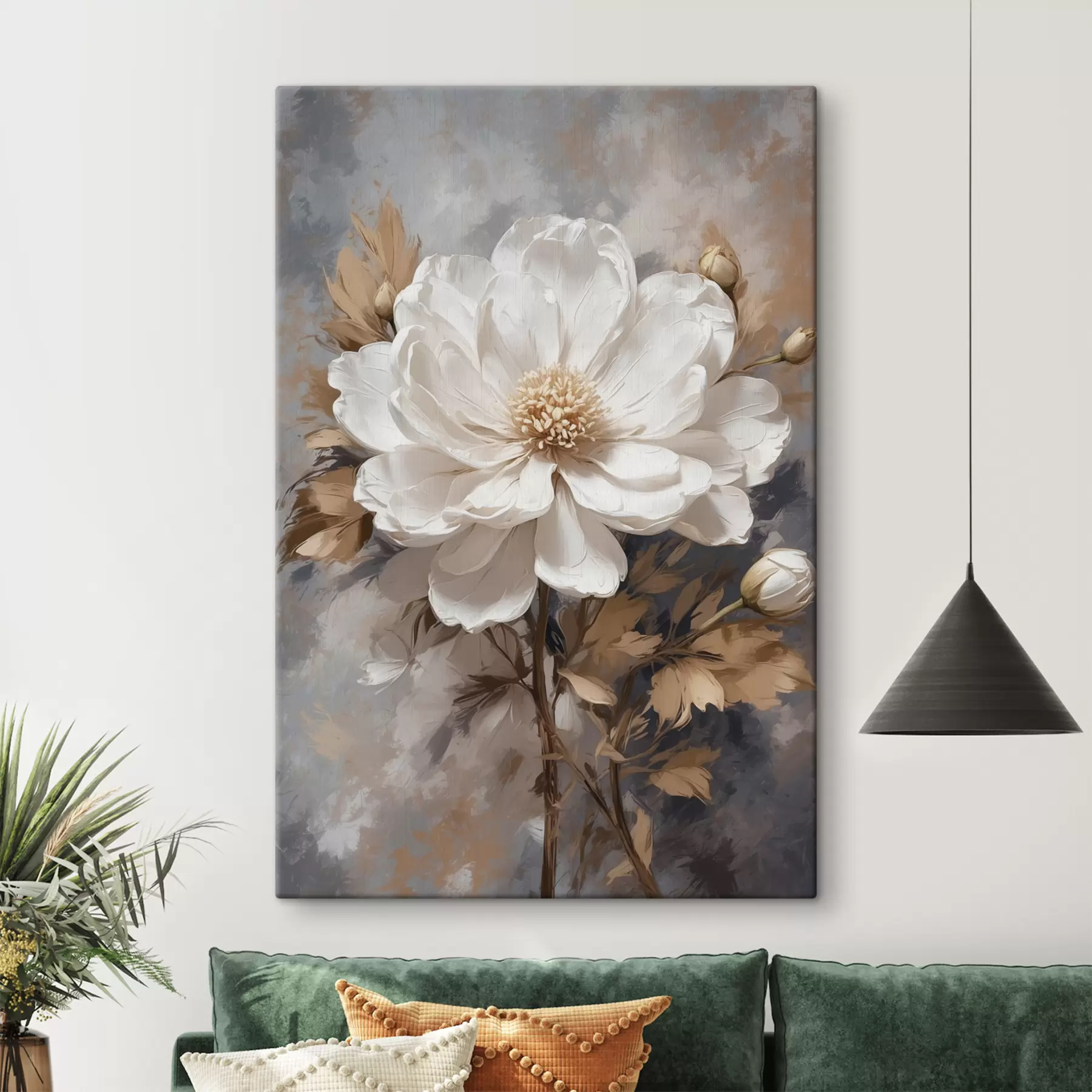 Obraz Bílý květ se stonkem Č. s39166