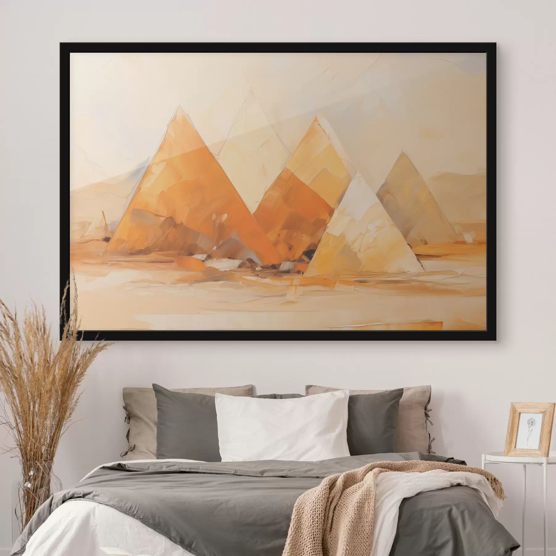 Fototapet Olejomalba pyramidy v poušti f39435