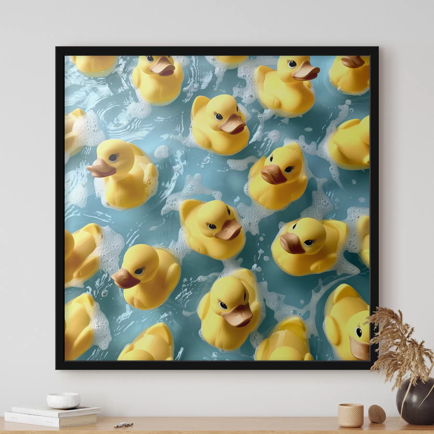 Fototapet Realistické gumové kachny plovoucí ve vodě f39469