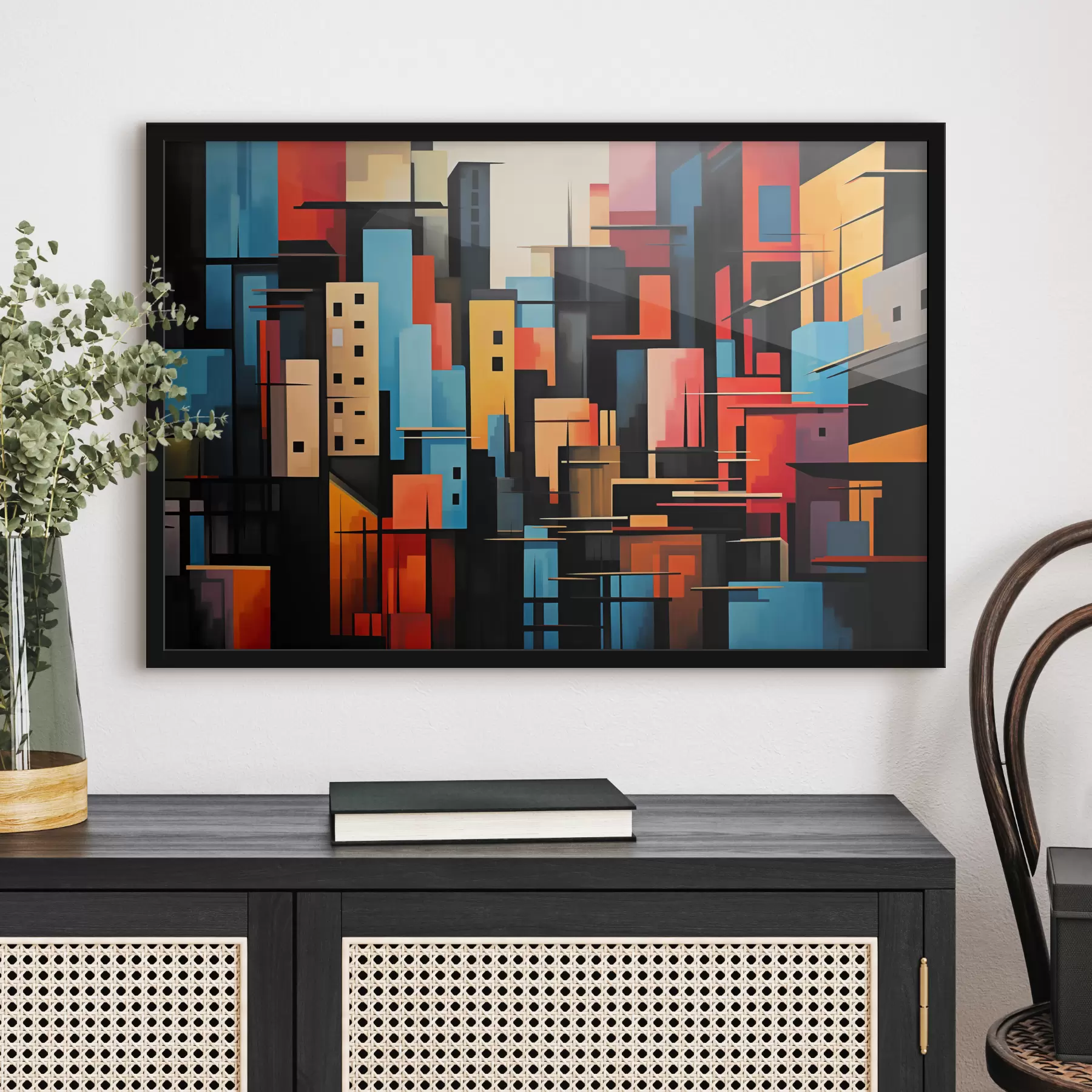 Fototapet Geometrické abstrakce města f39716