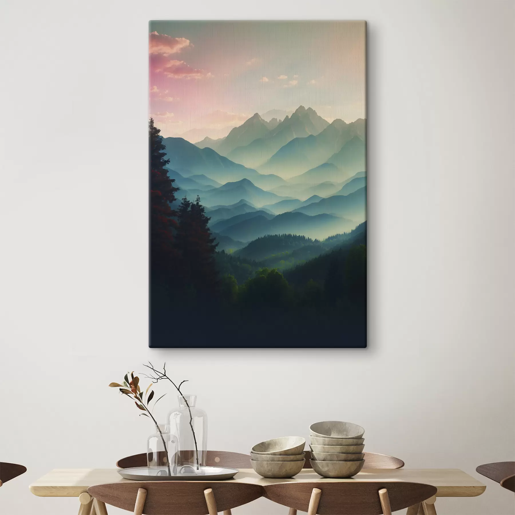 Fototapet Výhled na hory při východu slunce s39607