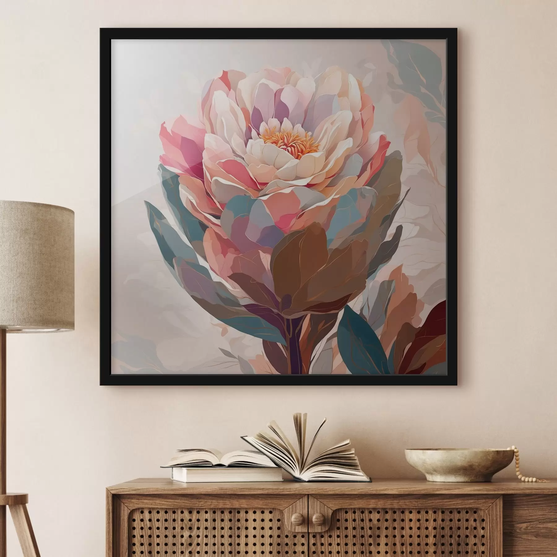 Fototapet Květina s různobarevnými okvětními lístky f40060