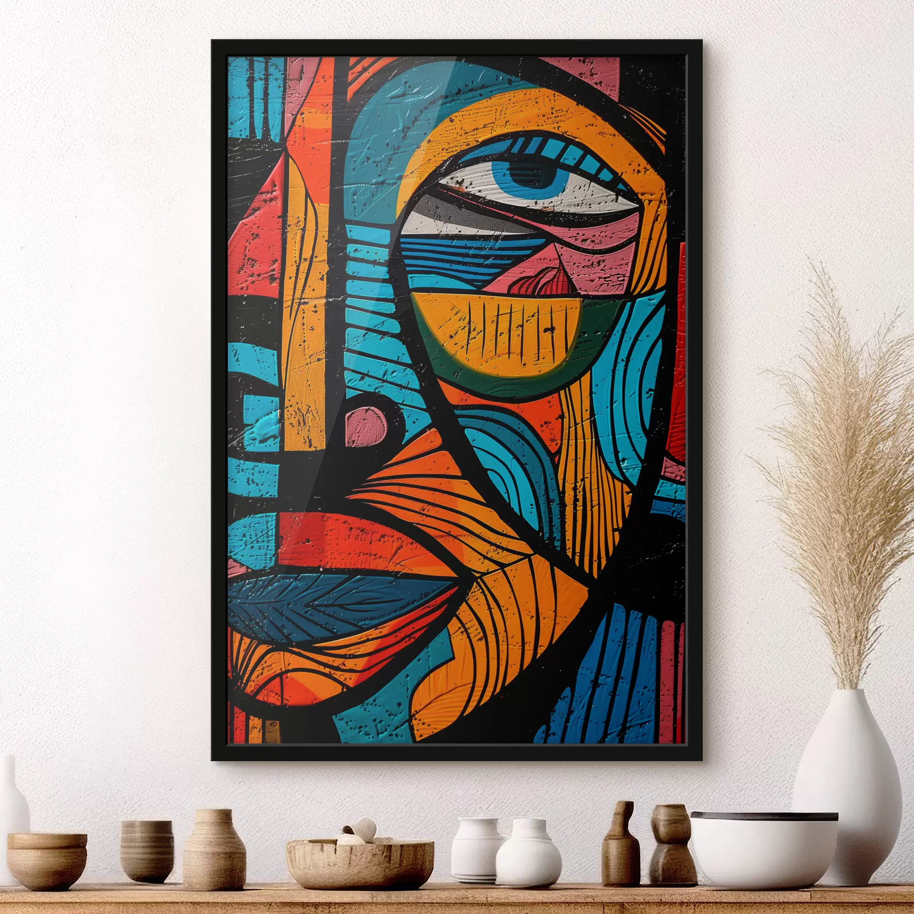 Obraz Abstraktní tvář Č. f40207