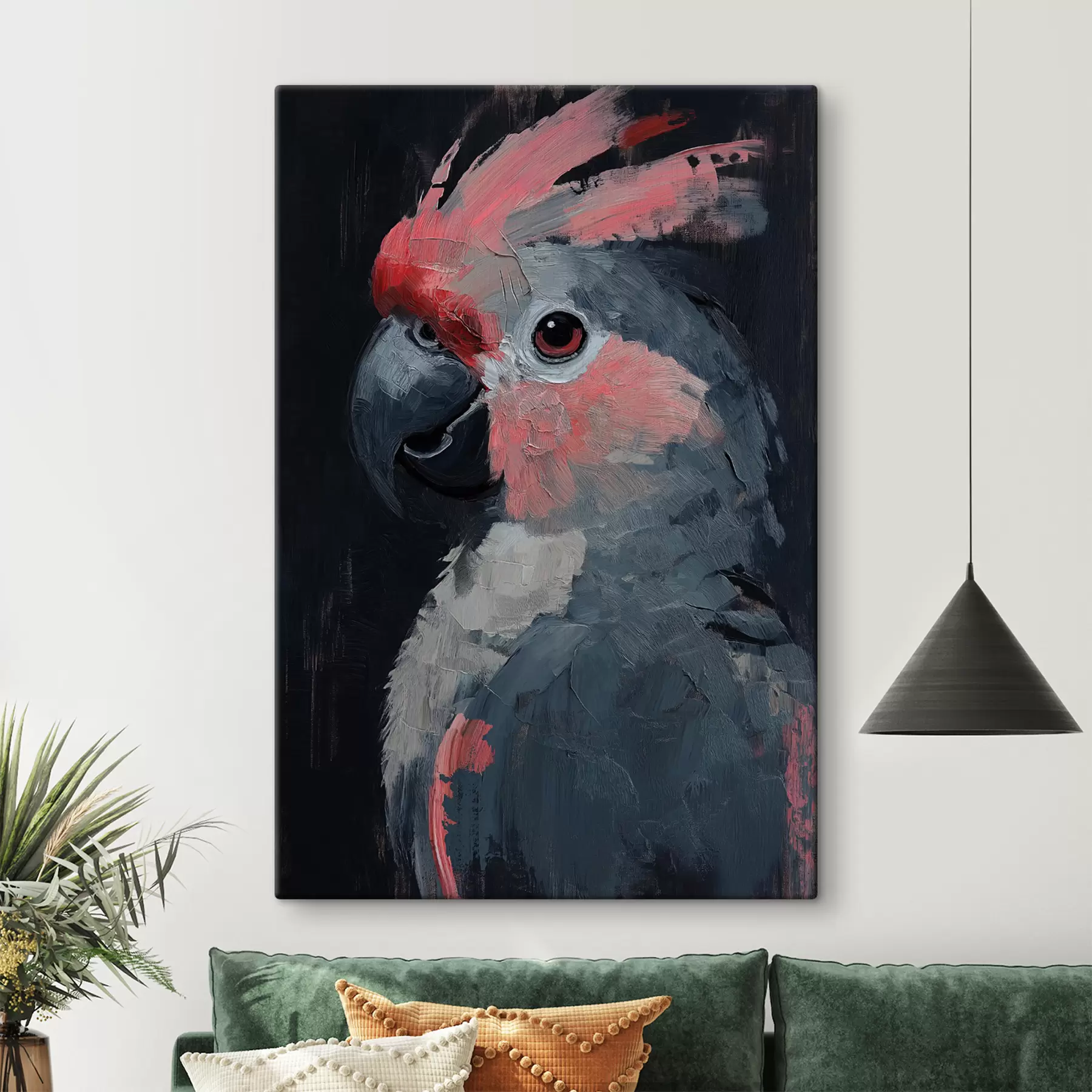 Fototapet Papoušek je malovaný akrylem s40266