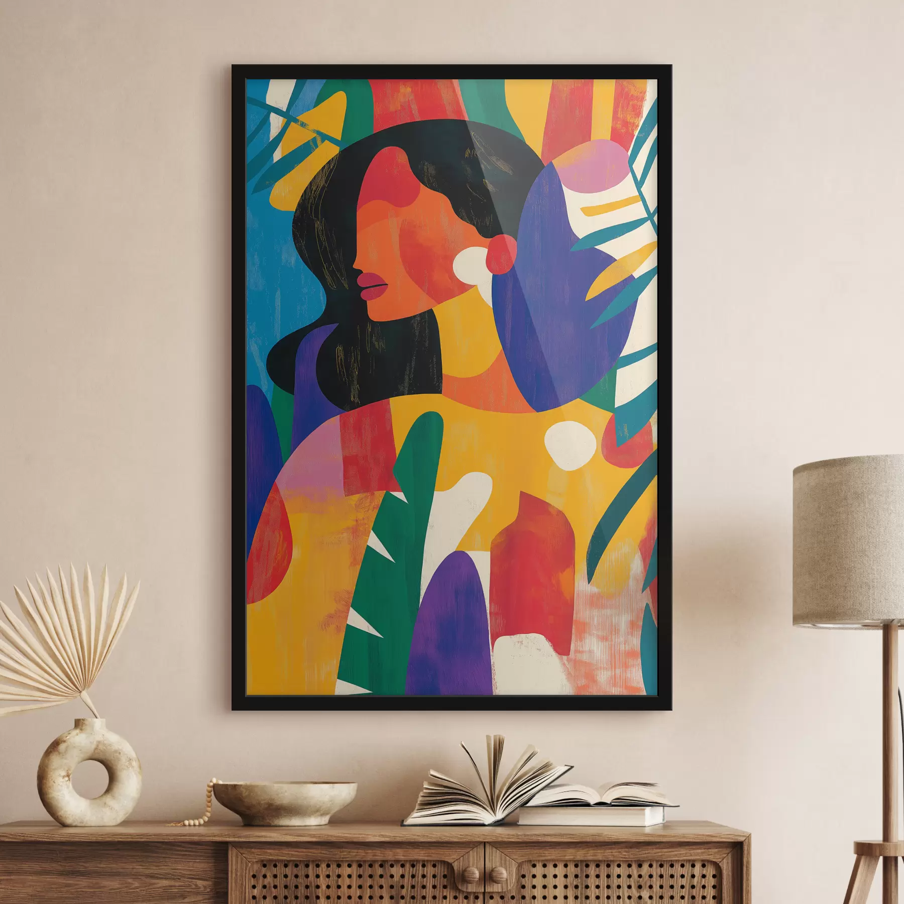 Obraz Vícebarevné abstraktní dívka Č. f40275