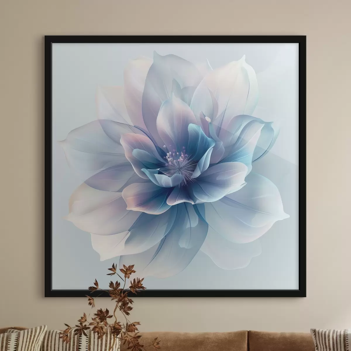 Poster Jemná abstraktní květina f40362