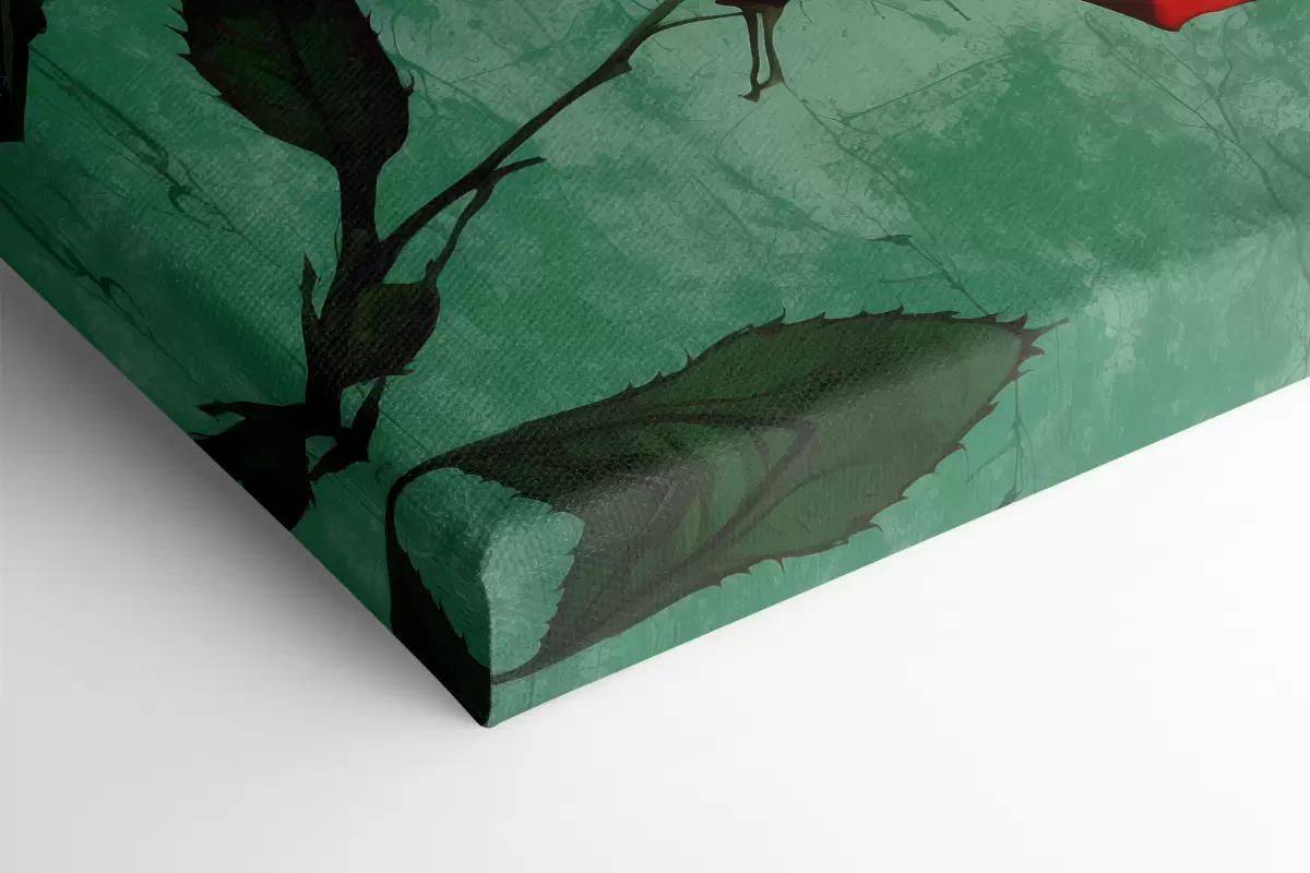 Obraz Růže na zeleném pozadí Č. s40339