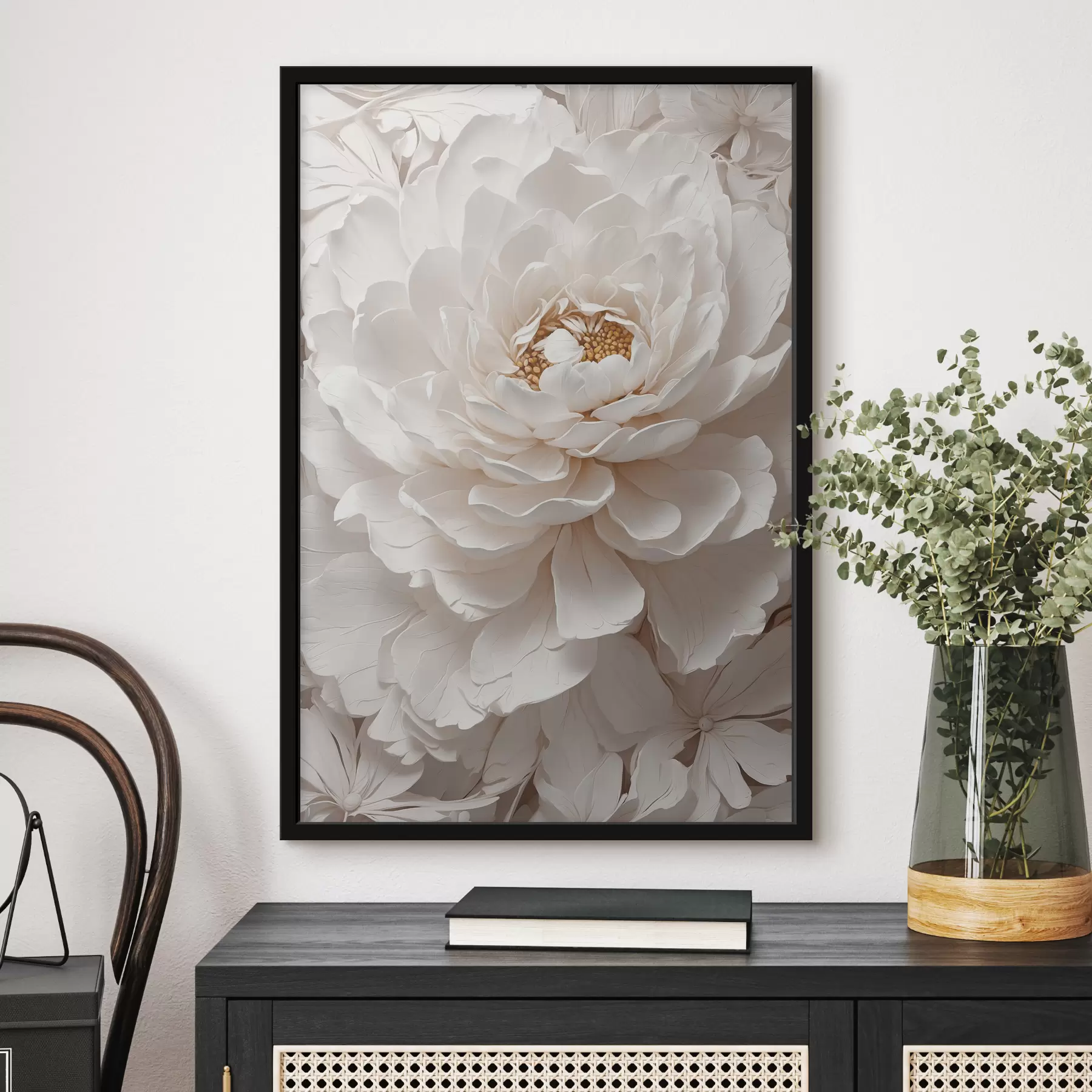 Fototapet Bílý květ detail f40348