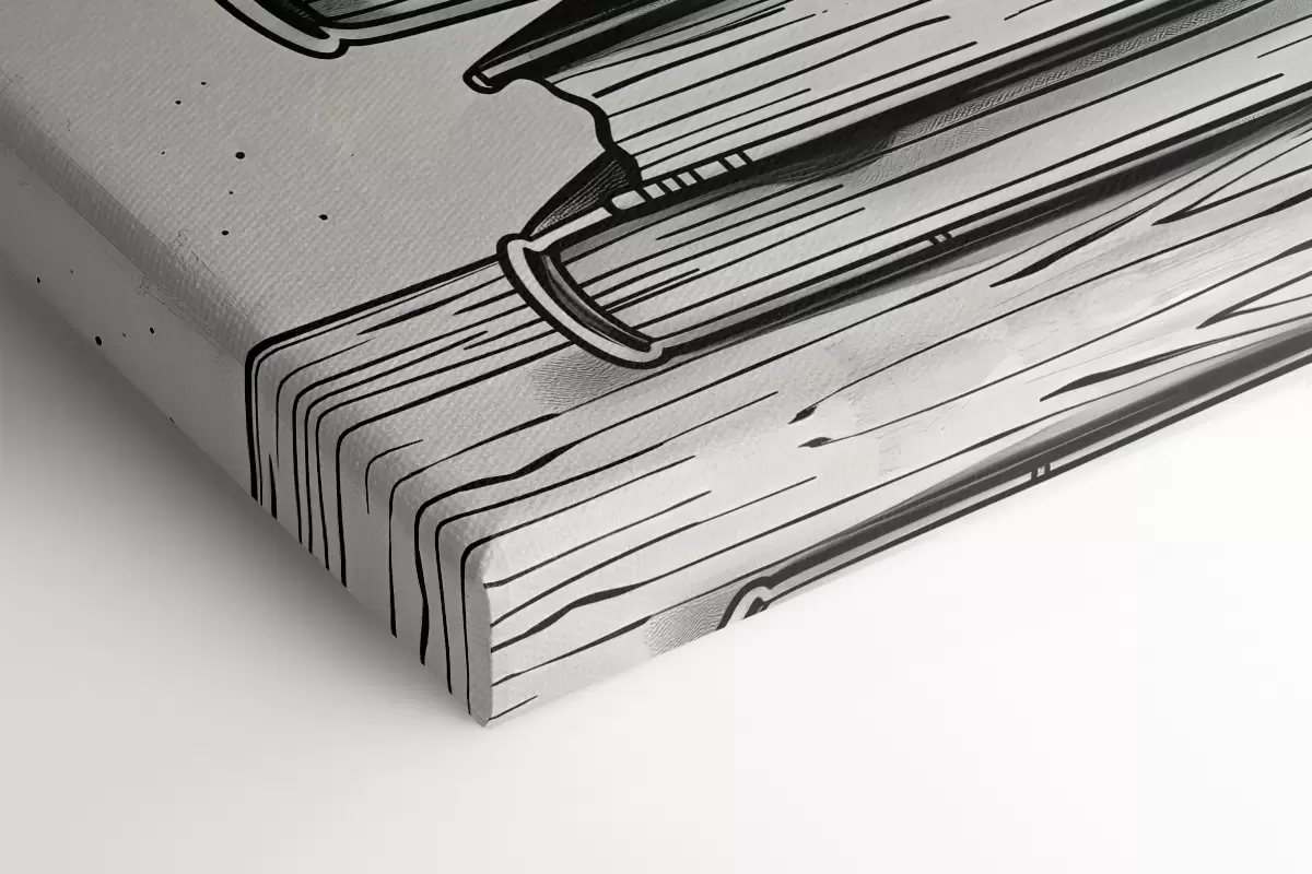 Obraz Černá a bílá kočka na hromadu knih Č. s40435