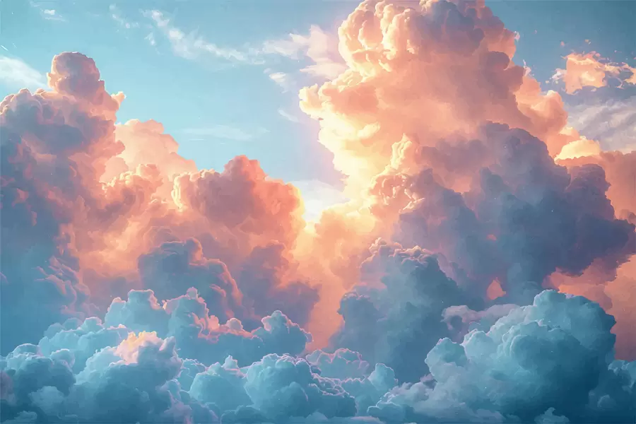 Fototapet Barevné mraky w01509