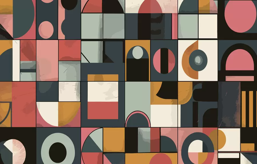 Fototapet Bahaus styl w01075