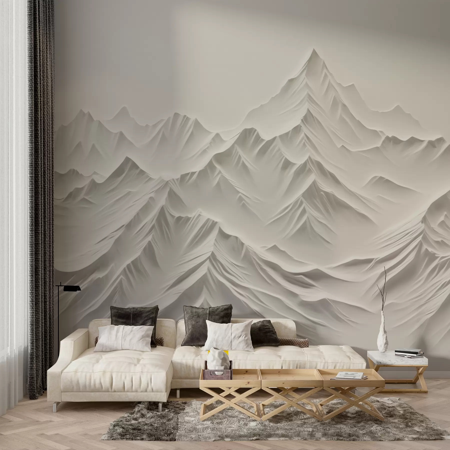 Fototapet Šedé hory w01644