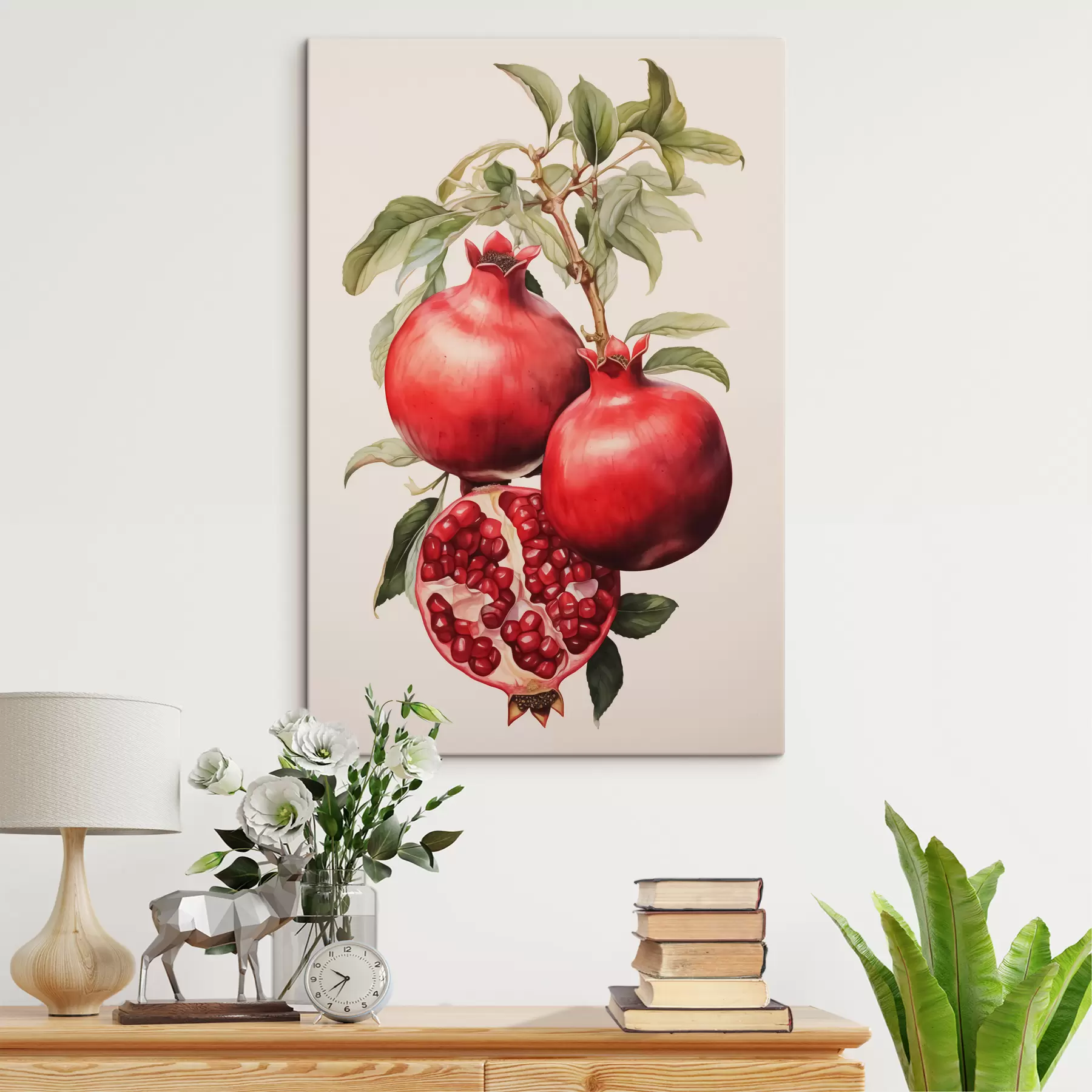 Fototapet Zralá granátová jablka na větvi s40884